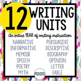 A Year of Writing -includes Narrative, Informative, Persuasive Google-Compatible
