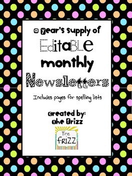 Preview of A Year's Supply of Editable Newsletters
