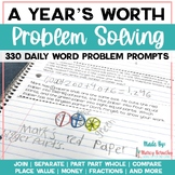 A Year's Worth of Problem Solving Journal Prompts Bundle