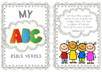 Preview of A-Z Bible Verses