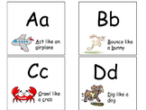 A-Z Alphabet Activity Flash Cards! Early literacy, letters