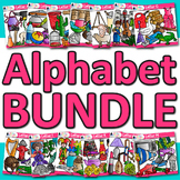 A - Z Alphabet Clipart Bundle: 416 Phonics Clip Art Images