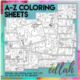 A-Z Alphabet Coloring Pages