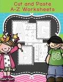 A-Z Alphabet Glue and paste worksheets