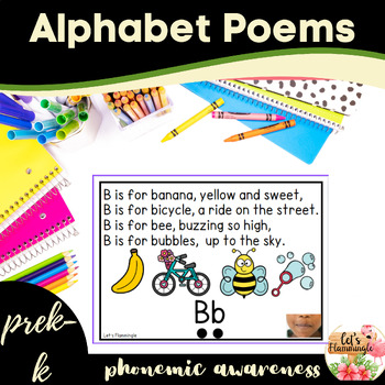 A-Z Alphabet Poems for Phonemic Awareness by Let's Flammingle | TPT