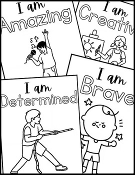 A-Z Positive Affirmation Coloring Pages by A Coffee for the Teacher