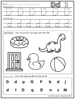 A - Z Alphabet Introduction by Lunch Box Lessons | TpT