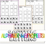 A-Z Alphabet Sorting Worksheets!