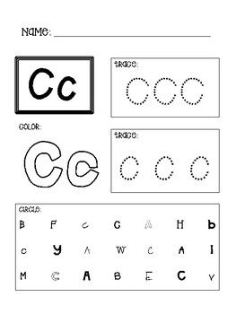 a z alphabet worksheets tracing identifying coloring tpt