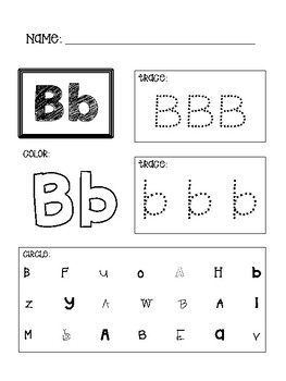 Pre-K/Kindergarten A-Z Alphabet Worksheets (Tracing ...