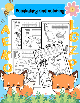 Preview of A-Z Alphabet and Coloring Worksheet