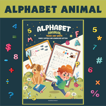 Preview of A-Z Animal Alphabet Adventure |  Letter Tracing & Tracing Numbers