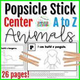 A to Z Animals of the Alphabet Popsicle Stick Center for K