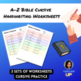 A-Z Bible Cursive Handwriting Worksheets