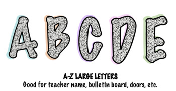 Preview of A-Z Book Bin Labels and Decor Letters