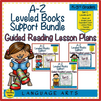 Preview of A-Z Books Support Bundle: Guided Reading Lesson Plans Sets A - C (Levels aa-M)