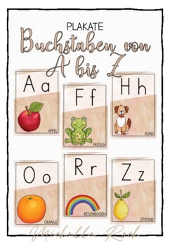 Preview of A-Z Buchstaben Plakate