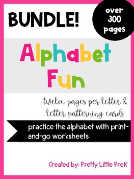Preview of Letter Practice Worksheets NO PREP!