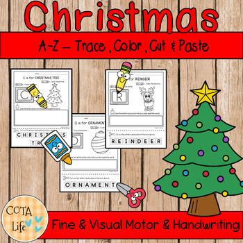 Preview of A-Z Christmas Alphabet Activity Pages