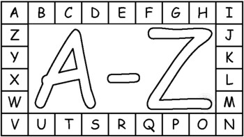 Preview of A-Z letters colouring worksheets