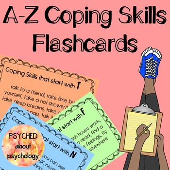 Preview of A-Z Coping Skills Flashcards