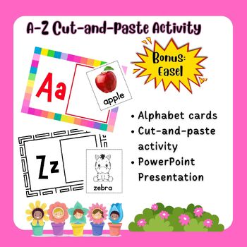 Preview of A-Z Cut & Paste Cards Activity