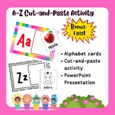 A-Z Cut & Paste Cards Activity