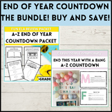 A-Z End of Year Countdown Display and Bell Work Bundle