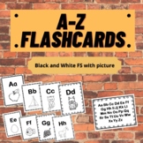 A-Z Flashcards Black and white