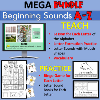 Preview of A-Z Letter Sounds MEGA Bundle