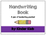 A-Z Handwriting Book with Sight Words: School Supply Theme