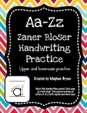 A-Z Handwriting Practice - Zaner Bloser Uppercase & Lowercase