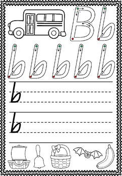 A-Z Handwriting Practise Sheets by Apples and Antics | TPT