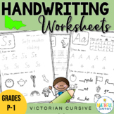Victorian Cursive Font - A-Z Handwriting Practice Worksheets