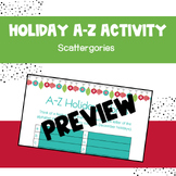 A-Z Holiday Scattergories