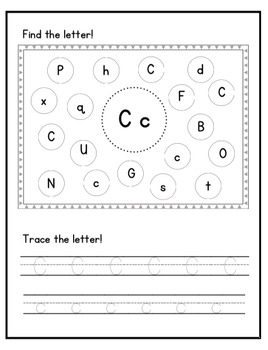 A-Z Letter Identification Upper/lowercase & Tracing, PreK | TPT