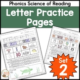 Letter Practice Pages Sound to Symbol Worksheets Science o