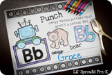Preview of A-Z Letter Printables - Punch It Out - PreK, Kindergarten, Preschool