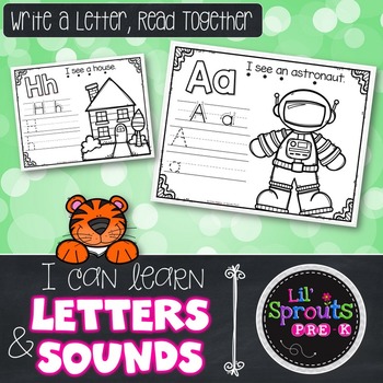 A-Z Letter Printables - Write A Letter, Read Together - PreK, Kindergarten