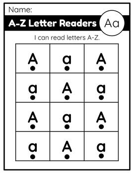 A-Z Letter Readers | Letter Names | Alphabet by Kinder is Golden