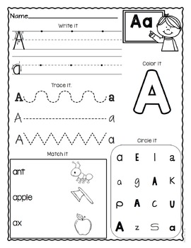 a z letter worksheets set 3 by true teaching tpt