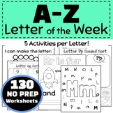 A-Z Letters of the Week | 5 Activities per Letter | Presch