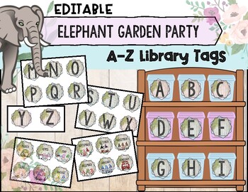 Preview of A-Z Level Library Tags for Classroom Library Organization | Back to School Decor