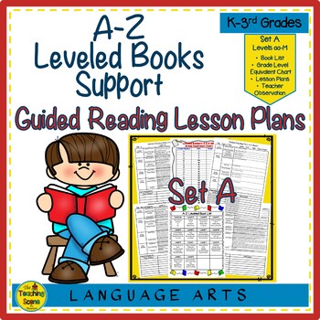 Preview of A-Z Leveled Books Support:  Guided Reading Lesson Plans Set A (Levels aa-M)