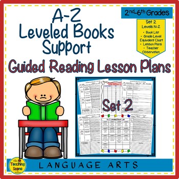 Preview of A-Z Leveled Books Support: Guided Reading Lesson Plans Set 2 (Levels N-Z)