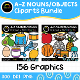 A-Z Objects or Nouns | Alphabet Cliparts Bundle