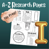 A-Z Multi Skill Worksheet (I)| For All Subjects | 4th Grad
