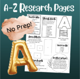 A-Z Multi Skill Worksheet (A)| For All Subjects | 4th Grad