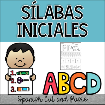 A-Z Spanish Initial Sound Cut and Paste by Primary Mermaid | TpT