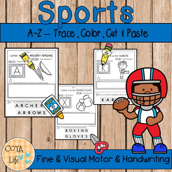 Preview of A-Z Sports Alphabet Activity Pages